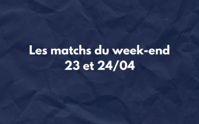 Programme du week-end (23 et 24/04)