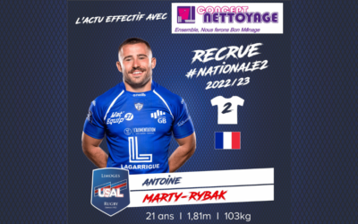 Antoine Marty-Ribak rejoint l’USAL