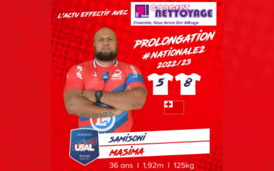 Samisoni Masima reste à Limoges !