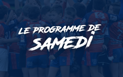 Le programme de samedi